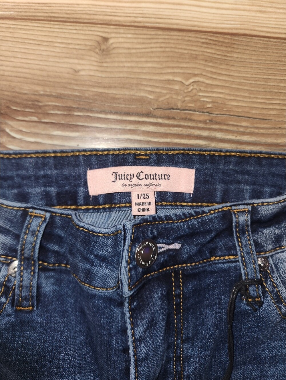 Juicy Couture Wide Leg Women's Jeans in Faded Blue Size 1/25 - Picture 5 of 6